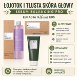Pełna Kuracja na Łojotok, Przetłuszczanie Włosów i złuszczanie – Zestaw Kaaral K05 Sulfur Cream 200 ml + Szampon K05 250 ml + Ampułki Sebum Control 12 × 10 ml | Regulacja Sebum, Łupież Tłusty, Świąd + Plan Badań i Dieta | Darmowa Wysyłka