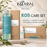 Kaaral K05 – Zestaw Trychologiczny na Suchą Skórę Głowy i Łupież Suchy | Pirokton Olaminy, Wierzbówka i Tea Tree Oil Koi Świąd i Ogranicza Łuszczenie | Szampon 250 ml + Ampułki 12 x 10 ml | Darmowa Dostawa